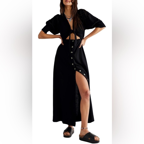 NWT Free People | String of Hearts Cutout Maxi Dress | XS - Picture 4 of 15